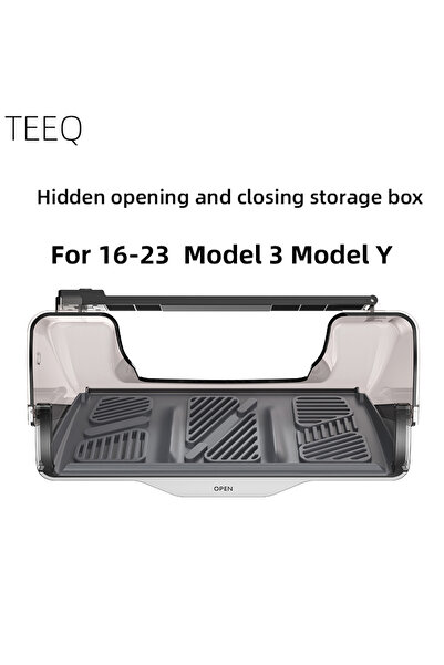 Choice1 صندوق تخزين مخفي أسفل الشاشة من TEEQ لسيارة تسلا موديل 3 هايلاند 2023...