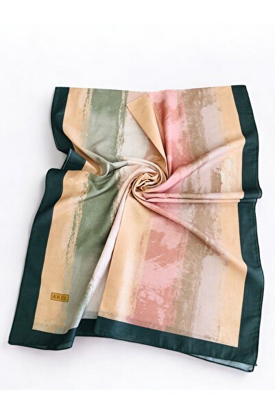 Akel Pastel Patterned Digital Soft Shawl