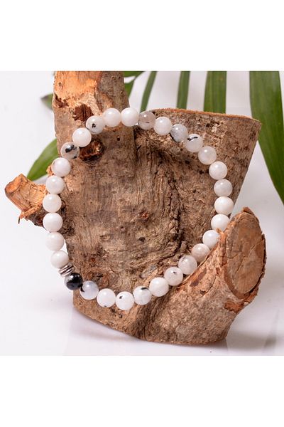 Taş Sandığı 6 mm Moonstone Bracelet