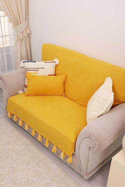 Aisha's Design 180X155 cm Tufted Sofa Cover - Back and Seating Covering, Ko-31Ik
