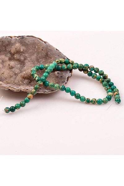 Taş Sandığı Green Varicite Stone String (6 Mm)