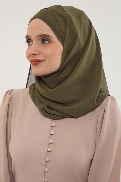 Aisha's Design شال شيفون كلاسيكي عملي بتصميم متقاطع - cps-15,cps-15