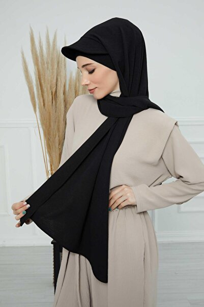Aisha's Design Aerobin Shawl with Visor, Ss-1A, Black