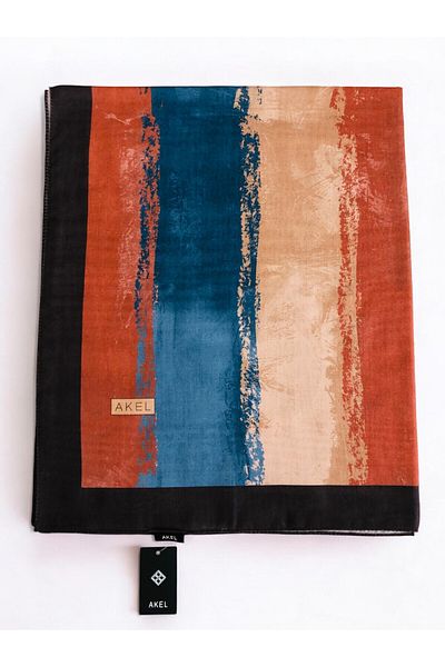 Akel Pastel Patterned Digital Soft Shawl
