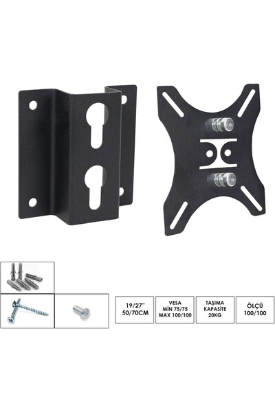 Chavoes 10" - 27" Inch Sabit Tv Monitör Askı Aparatı