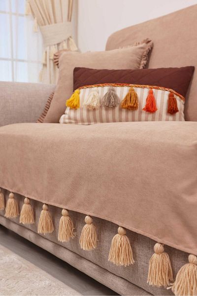Aisha's Design 180X155 cm Tufted Sofa Cover - Back and Seating Covering, Ko-31Ik