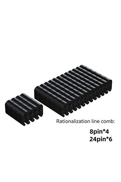 Choice 8px4 إضافة 24px6-مشط كابل Teucer الأسود وحدة إمداد الطاقة للكمبيوتر مش...