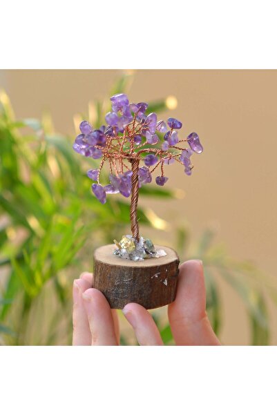 Taş Sandığı Ametist Taşı Ağaç