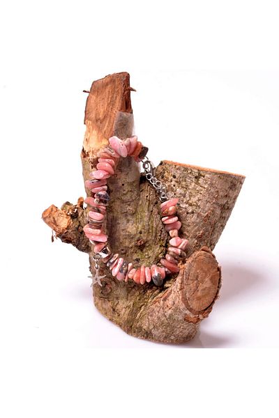 Taş Sandığı Rhodochrosite Stone Unshaped Bracelet