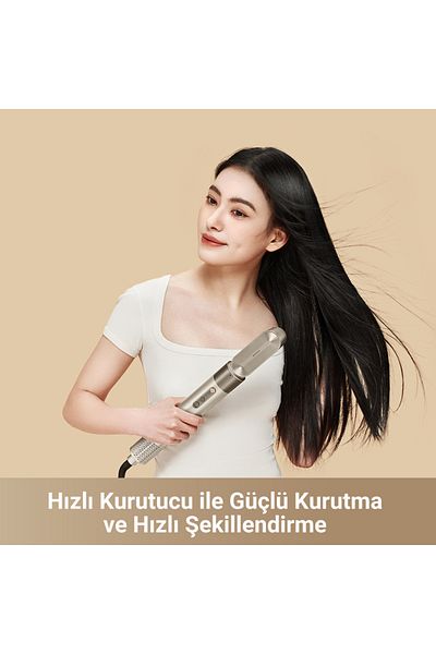 Dreame Rls3L Air Style Hair Styler - 5in1 Gold Titanium Fast Drying Apparatus