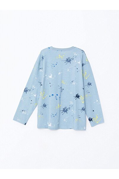 LC Waikiki Set de pijamale pentru băieți cu guler rotund cu imprimeu