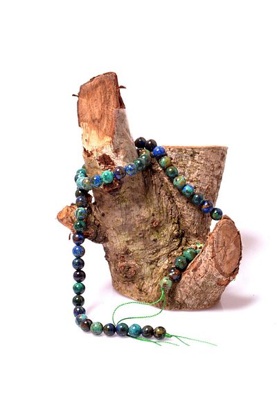Taş Sandığı Azurite Stone String - 8 mm