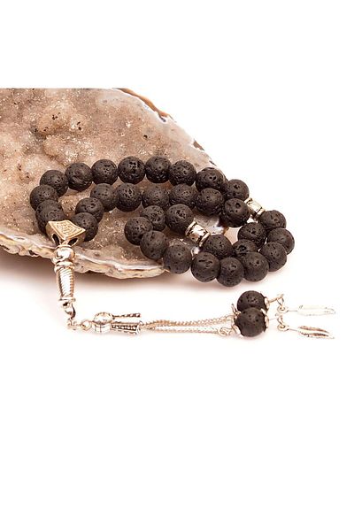 Taş Sandığı Lava Stone Rosary (8 mm)