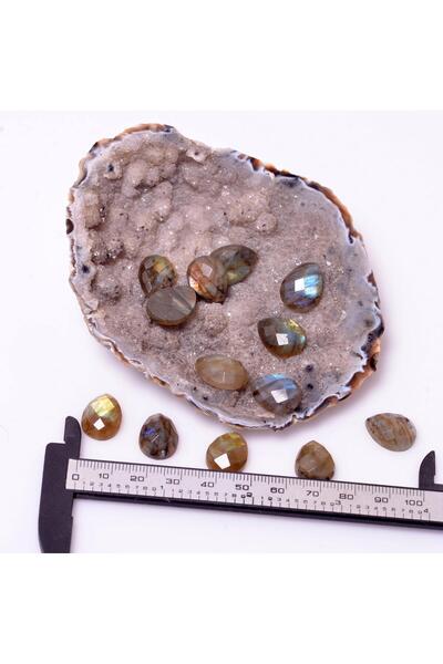 Taş Sandığı Labradorit Taşı Faset Kesim - Yüzük Ve Kolye Taşı