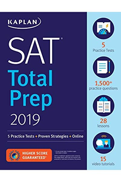 Kaplan SAT Total Prep 2019: 5 اختبارات تدريبية + استراتيجيات مثبتة + عبر الإن...