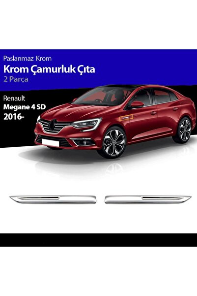 Niken Renault Megane 4 Çamurluk Sinyal Krom Nikalejı 2016 Sonrası