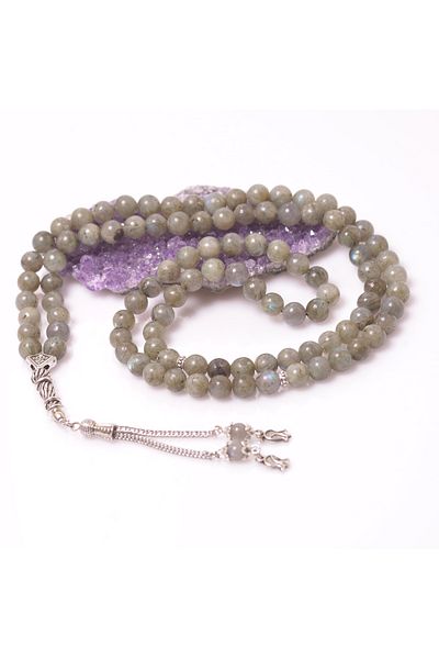 Taş Sandığı 99 Pieces 8 mm Labradorite Stone Prayer Rosary