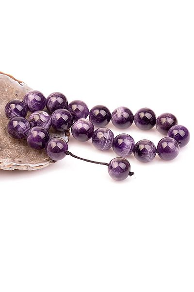 Taş Sandığı Amethyst Stone Efe Rosary - 14 Mm