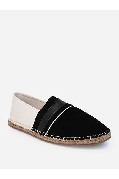 Styli Faux Suede Color Block Espadrille