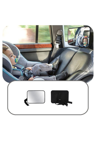 EAFC Ajustable Wide-Angle Car Rear Seat Reflective Mirror Child Safety Lens Pillow Home Security