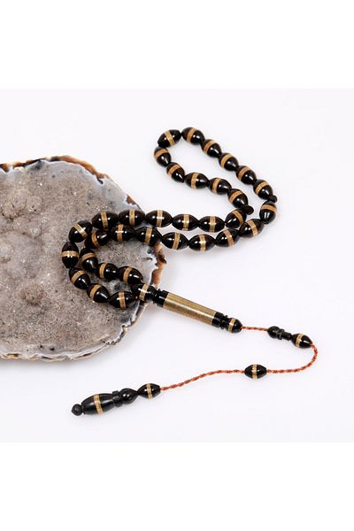 Taş Sandığı Barley Cut Embroidered Skittle Rosary 6*10 mm