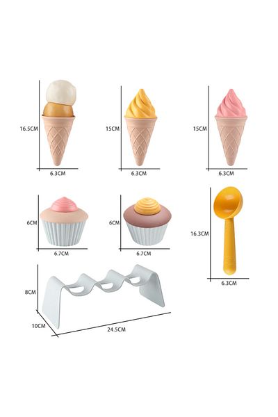 Choice Children play home DIY simulation ice cream model toy wheat straw toy cake gourmet wheat straw toy