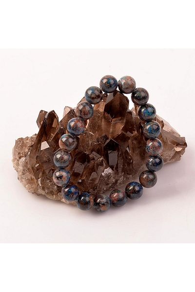 Taş Sandığı Azurite Stone Bracelet - 10 Mm