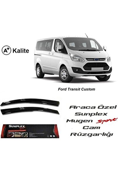 SUNPLEX Ford Transit Custom Cam Rüzgarlığı Mugen Tip Ön 2'li