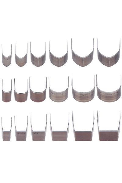 QJH 18pcs 18pcs Leather Craft Punch Set, High Carbon Steel Cutting Dies For Diy Handbags, Belts, Straps,