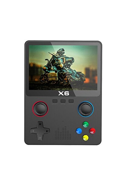 Choice black 2023 New X6 3.5Inch IPS Screen Handheld Game Player Dual Joystick 11 Simulators GBA Video Game