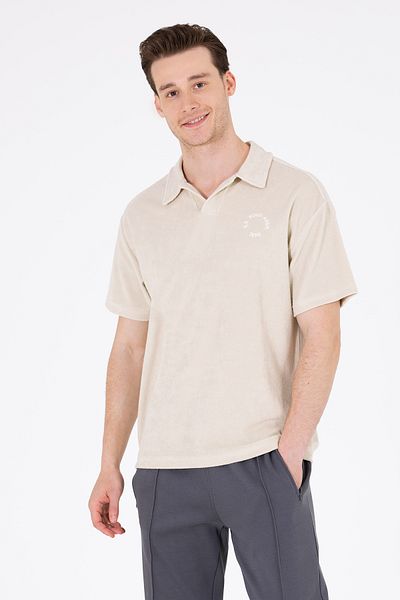 U.S. Polo Assn. Men's Stone Comfort Polo Neck T-Shirt 50263421 -Vr049