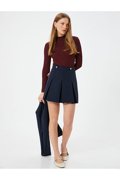 Koton Pulover Slim Fit cu mânecă lungă - guler vertical