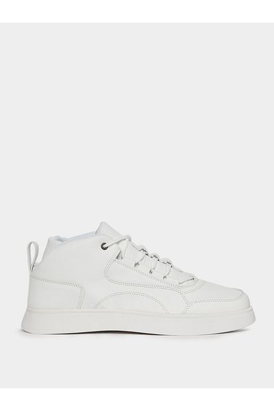 Styli Textured Lace Up Platform Sole Shoes