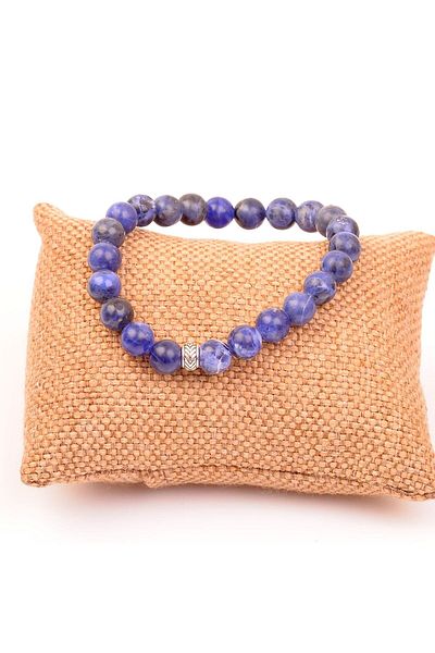 Taş Sandığı Sodalite Stone Bracelet (8 Mm)