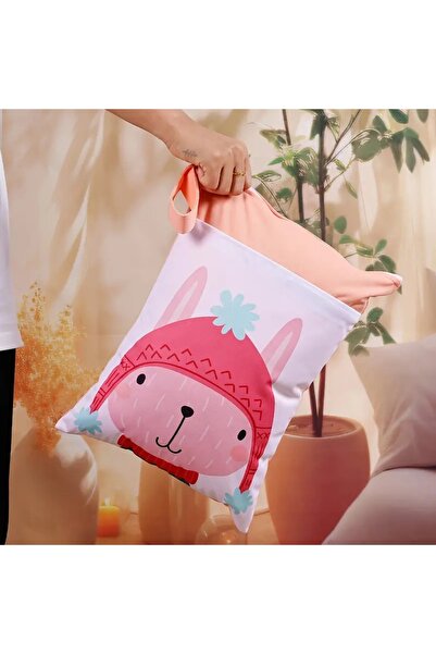 GlassySKY Çift Bölmeli Bebek Bezi/Kıyafet/Çamaşır/Kozmetik Su Geçirmez Saklama Çantası-Okul-Kreş-Havuz-Seyehat