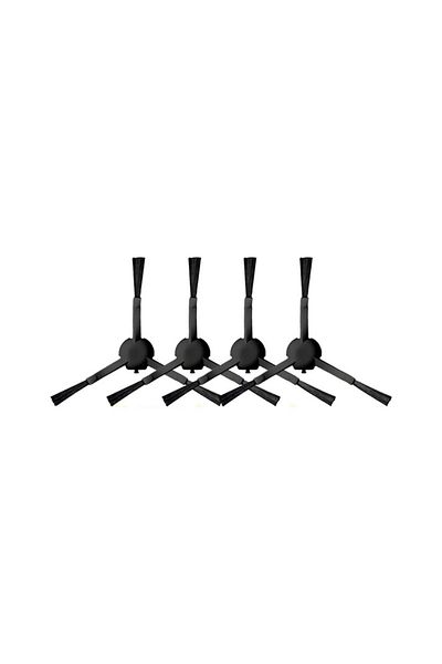 srfn ticaret Serfin Trading Xiaomi Vacuum Mop 1C/2/2 Pro +/2 Ultra/2C/S10+/Dreame F9 Compatible Side Brushblack-4Pcs