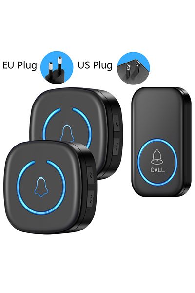 Choice Eu Plug Wireless Doorbell Intelligent Welcome Door Bell 300m/984 Ft Remote 60 Songs Melodies Home Sm