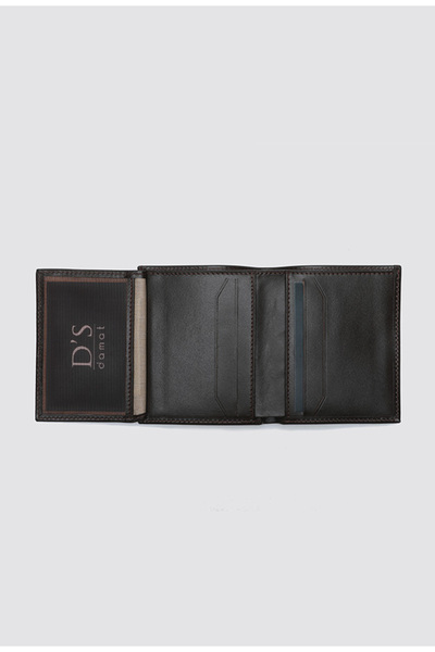 D'S Damat Ds Groom Brown Genuine Leather Wallet with Box