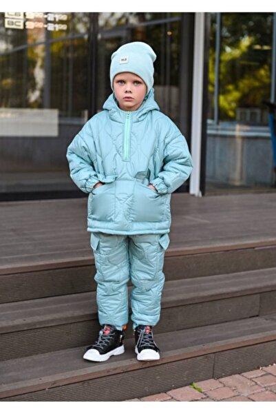 ARDSU Cocuklar için su gevirmez kalin ,ici tuylu kışlık çocuk takımı