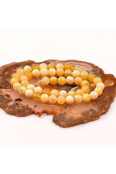 Taş Sandığı Yellow Opal Stone String