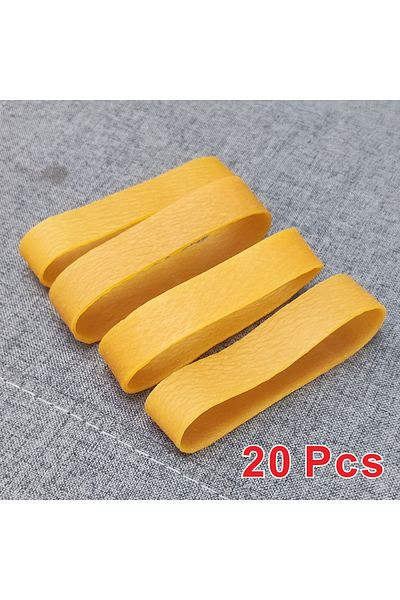 Choice 20pcs 20pcs Yellow High Elastic 4.7 Inch Rubber Bands Stretchable Latex Rings Stationery Package Off