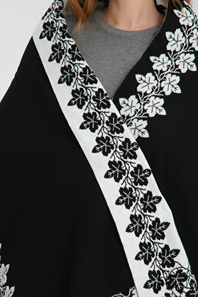 VEGA MODA Σάλι ώμου με μοτίβο Ivy, Κομψό άνετο σάλι ώμου με μοτίβο κισσού, πλεκτό σάλι ώμου, αναστρέψιμο σάλι