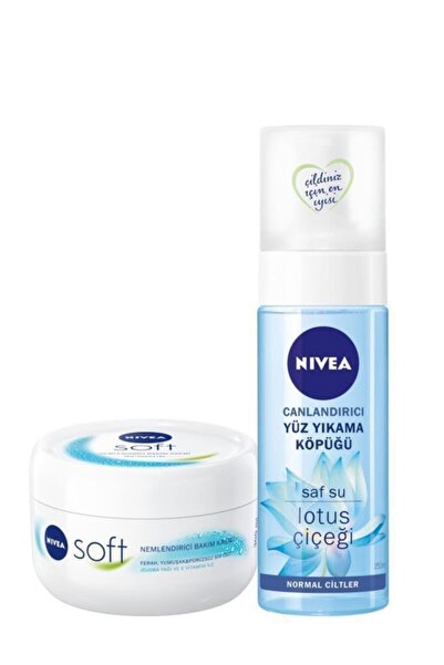 NIVEA Soft 300 ml Canlandırıcı Yüz Temizleme Köpüğü
