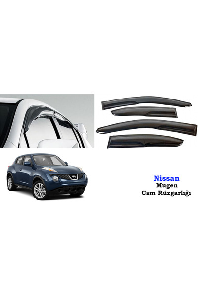 Universal Nissan Juke Mugen Cam Kenar Rüzgarlığı 2011-