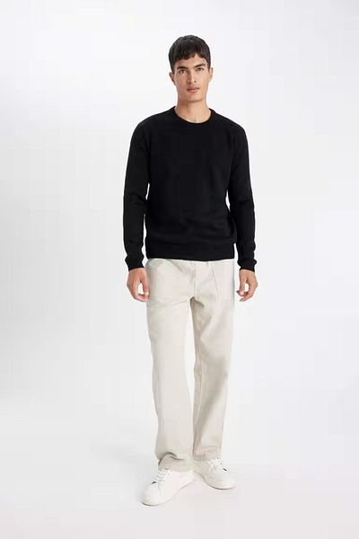 DeFacto Regular Fit Round Neck Knit Sweater