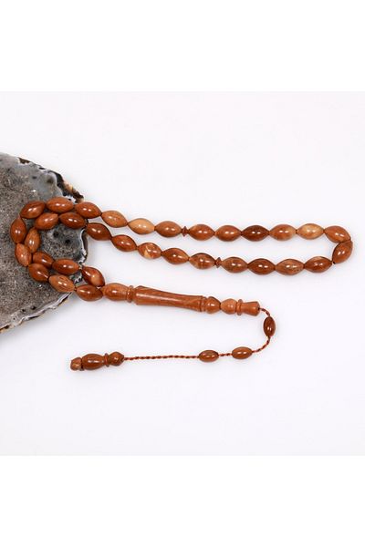 Taş Sandığı Barley Cut Kuka Rosary 7*11 mm