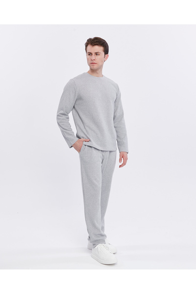 YHGTEKSTİL вафельний матеріал чоловічий піжамний комплект