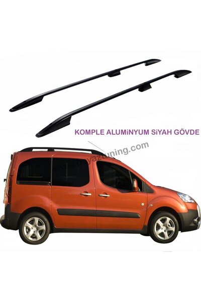 beyaztuning Peugeot Partner Tepee Üst Port Bagaj Tavan Çıtası Siyah