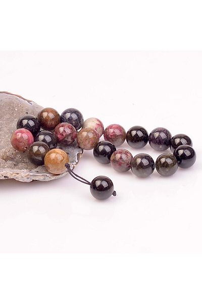 Taş Sandığı Tourmaline Stone Efe Rosary (14 mm)