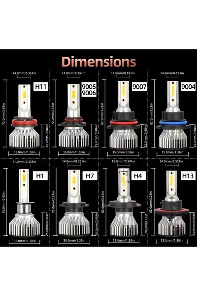 Choice مصابيح أمامية LED برقائق CSP H11 30000 لومن H1 H4 H7 300 وات 9005 Hb3 9006 Hb4 مصابيح سيارات عالية الطاقة 6000 كيلو وات
